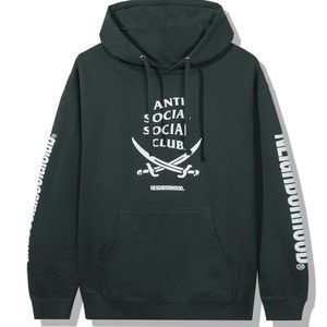 Anti Social Social Club X Neighborhood 61X Hoodie Forest Green *Size S*